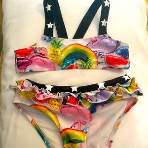 Adorable Toddler girl Molo bathing suit